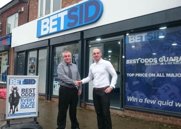 Game on:  BetSid is expanding. Paul Kirkby and Stephen OMalley. Below, business owner Simon Rigby