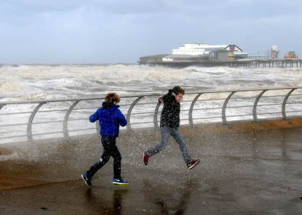 Wintry weather: Strong winds will slowly ease with tempertures improving, according to the Met Office