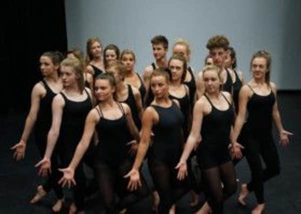 Troup manoeuvres: The 17 Blackpool Sixth Form College students who headed to London to work with a top choreographer at the Royal Ballet School