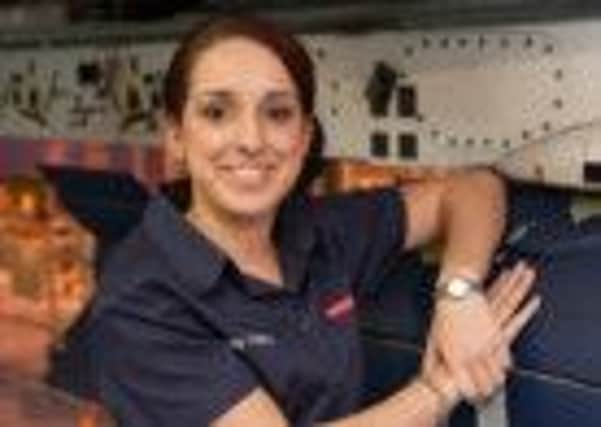 Business support engineer Sally Topping, who joined BAE at 
Warton as an apprentice in 2011