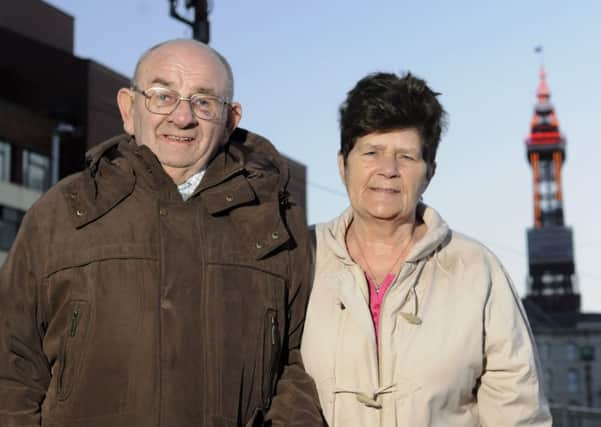Miracle escape: Pensioners Jimmy and Fran Moon escaped being struck by a coach and trapped underneath it