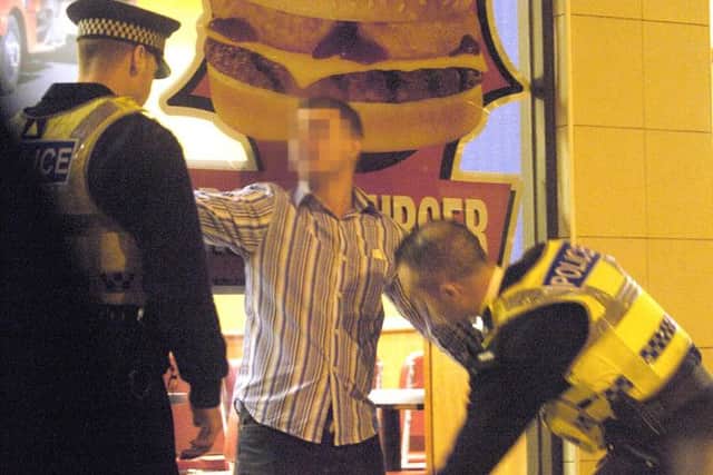 Drunken behaviour on the streets of Blackpool