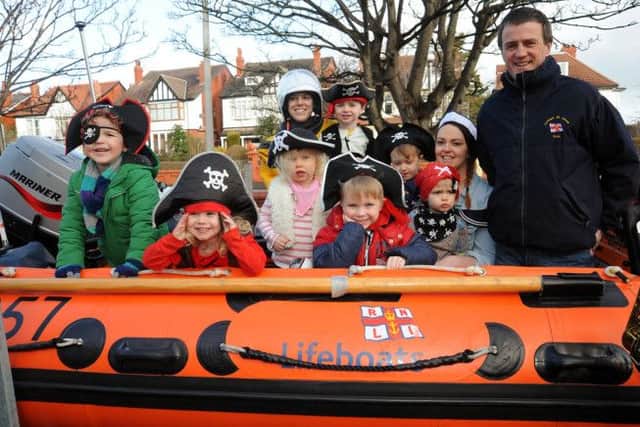 Youngsters at Clifton Nursery in St Annes had a nautical-themed fancy dress day raising funds for the RNLI, finishing with a visit from the Lytham St Annes Lifeboat  its all aboard the lifeboat with helm Simon Turpie