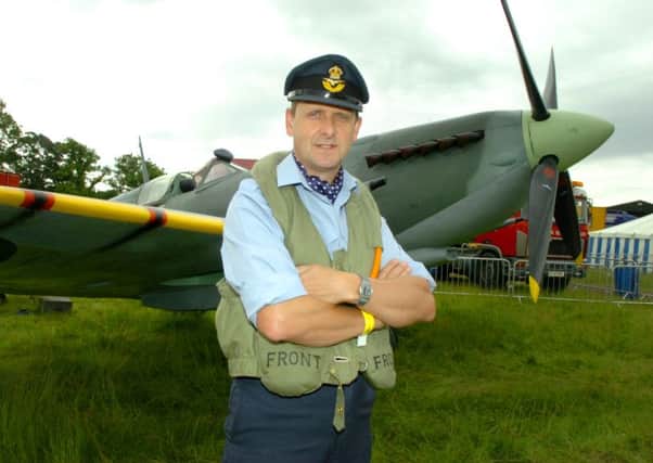 John Coombes with the Lytham St Annes Spitfire