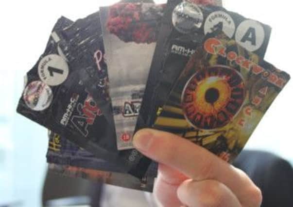 A selection of legal highs bought in Blackpool