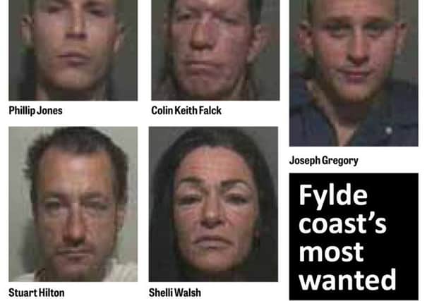 These five suspects are still being hunted by police
