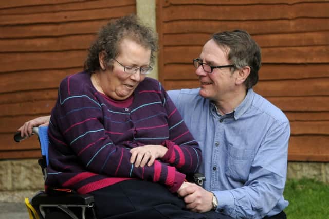 Multiple Sclerosis sufferer Janet Leman cannot receive any respite care over winter at Clifton Hospital.  She is pictured with husband Michael Leman.