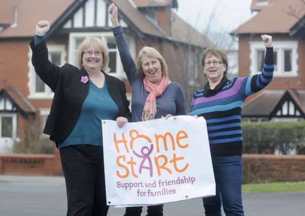 Home Start Fylde celebrate a cash windfall. Pictured (from left to right) are Pat Naylor, Gill Roper and Shelagh Byrne.
