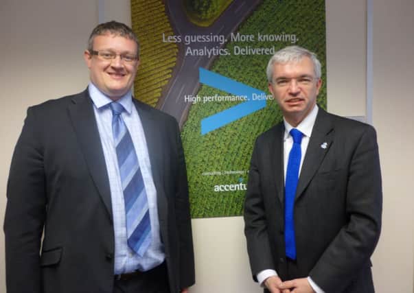 Mark Menzies and Andrew Roberton of Accenture at Warton
