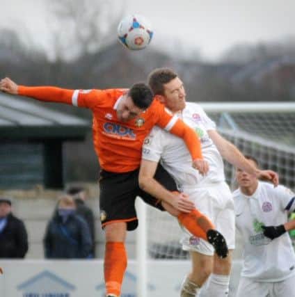 AFC Fylde man of the match Tom Hannigan