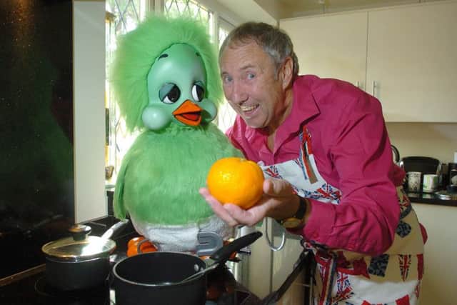 Picture Martin BostockKeith Harris and Orville, preparing for their appearance on Channel 4's Celebrity Come Dine With Me.