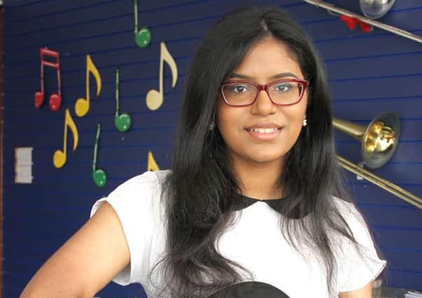 Thenigha Suriyakumaran, 14, has been learning the guitar at Blackpool Music Academy for close to two years