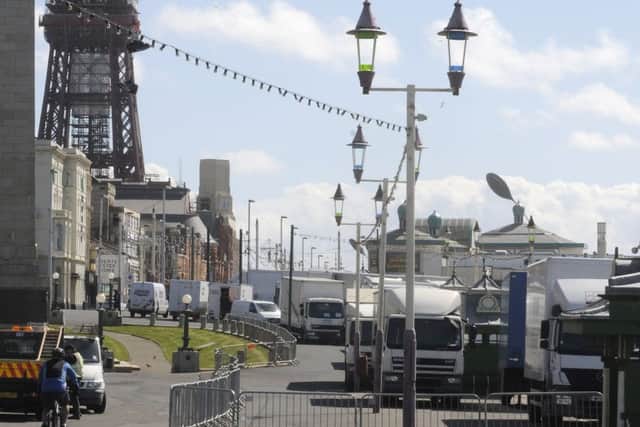 Holywood film crews move in around North Pier and Blackpool Tower ahead of filming in town next week