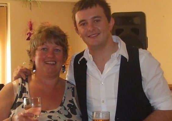 Chris Curwen with his mum Karen Bradley