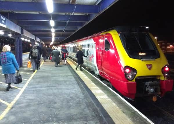 The first direct Virgin Trains service to London from Blackpool in 2014