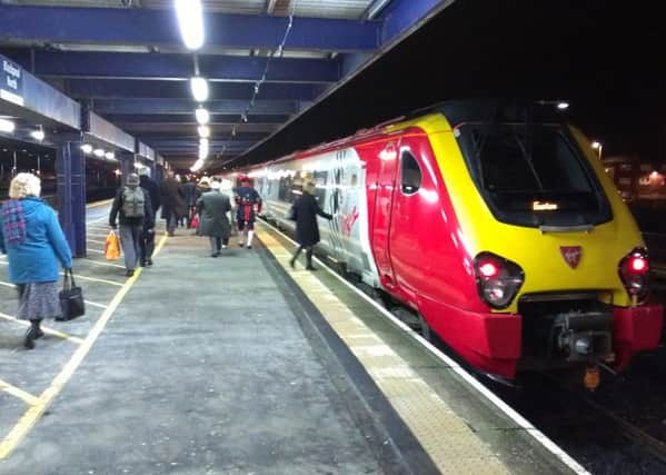 The first direct Virgin Trains service to London from Blackpool in 2014