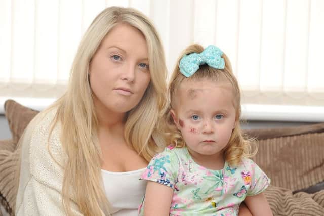 Lauren Howarth with her daughter Lucy of Blackpool, Lancs.