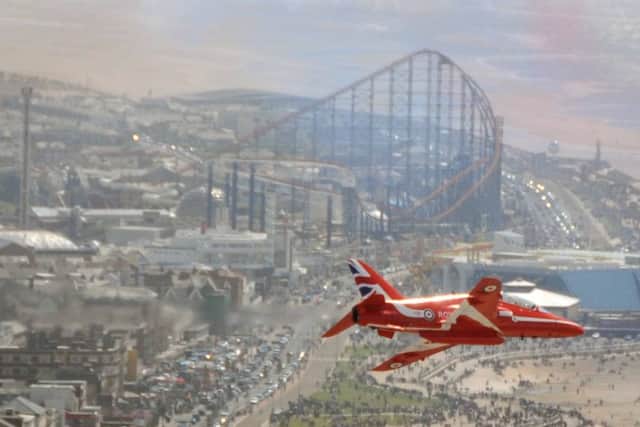 Red Arrows celebrate Blackpool Pleasure Beach’s new £2m ride