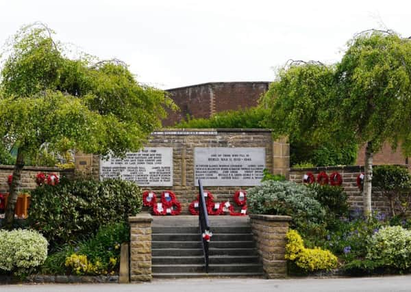 The Garstang and Barnacre-with-Bonds War Memorial off Croston Road