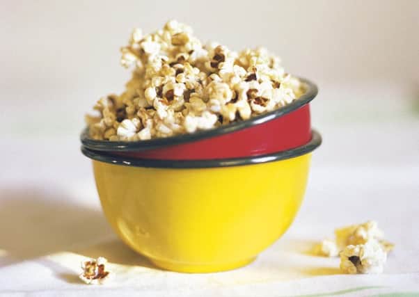 Research has shown popcorn can be high in salt and sugar