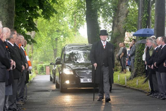 Funeral of Chris Hull at St John's Church in Poulton