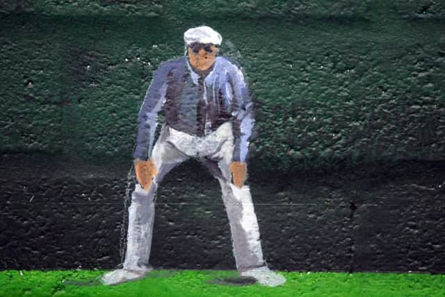 Artist Ian Fortt has completed two enormous murals on walls at the St Annes Lawn Tennis and Squash Club on Avondale Road in St Annes