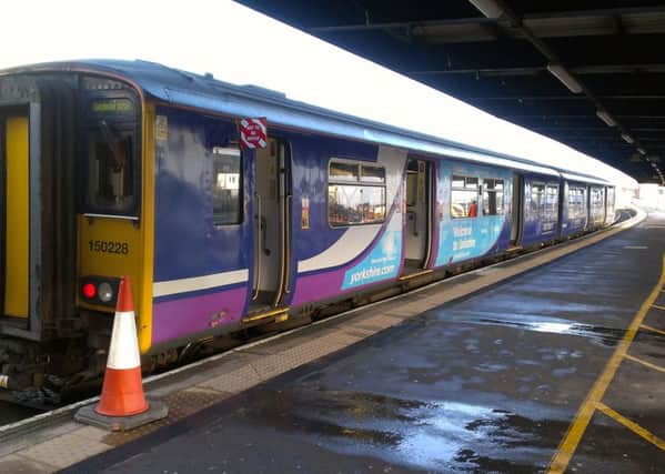 A train at Blackpool North station