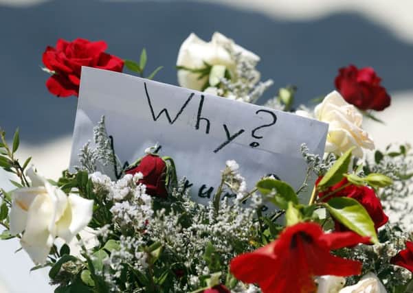 Flowers at the scene of the massacre in Sousse