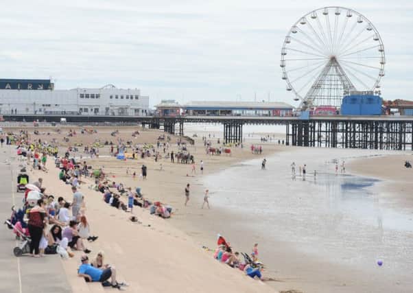 Blackpool sunbathers
