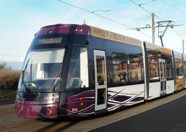 A Blackpool Tram in action