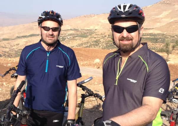 Nidal Bittar and Andrew Duncan gear up for their challenge