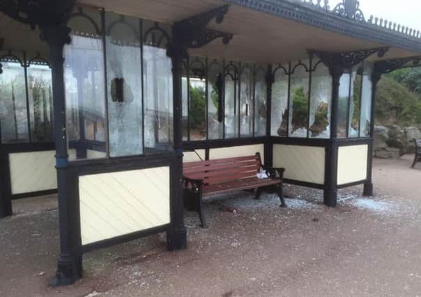 Police volunteer Andrew Noble has led the calls to find those responsible for mindless vandalism to the shelter