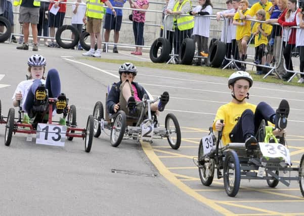 Scout Car Races Scouts get revved up for pedal car race day