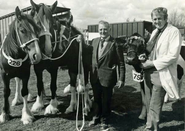 The proud  Hull farmily with livestock  at a Garstang show from yesteryear