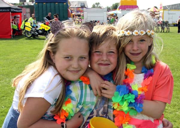 120th Annual Bispham with Norbreck Children's Gala at the Bispham Gala Field, All Saints Road, Bispham.
Pictured are Katie Leadbetter aged 10, Danny Marinker aged 8 and Chloe Marinker aged 10 from King Craig's float