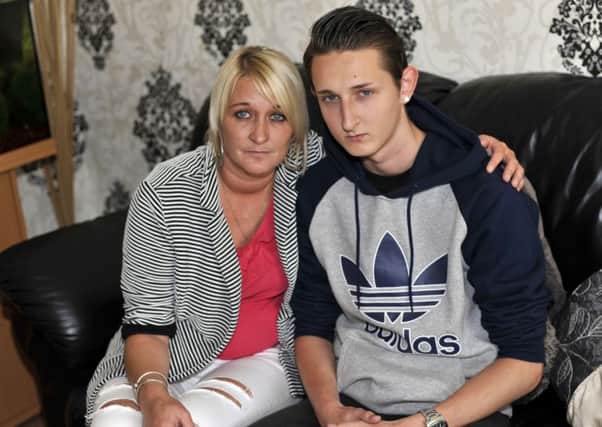 Clare Barker is unhappy with the way her son, Darren, was treated by police breaking up a public order situation