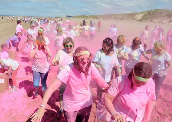 Runners at Trinity Hospice Colour Splash at Starr Gate