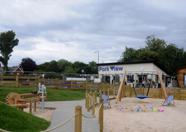 A view of Park Views new sand and water play facility
