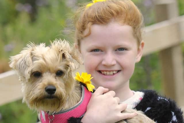 RSPCA open day at Longview Animal Centre: Millie Greenhalgh, aged 10 with dog Poppy