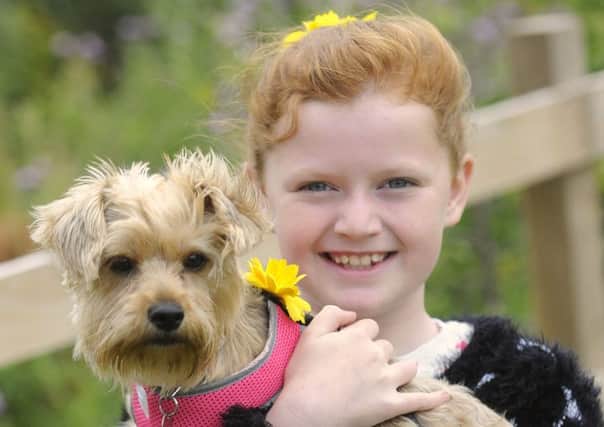 RSPCA open day at Longview Animal Centre: Millie Greenhalgh, aged 10 with dog Poppy