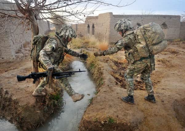 1 Lancs soldiers in action in Afghanistan