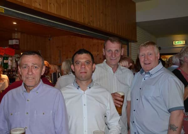 Skipper of trawler Kirkella, Charlie Waddy, far right, pictured with friends at Fleetwood Fishermens Reunion.