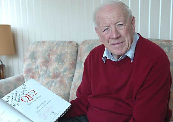 Captain Bob Arnott, pictured at his home in Fleetwood, was the longest-serving master of liner QE2.