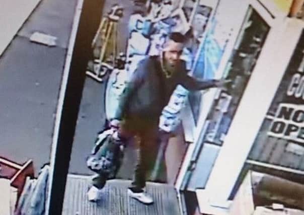 Police want to speak to this man after a mobile phone was stolen