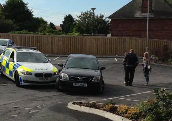 Police car crashes into car at Toby Carvery, Blackpool
