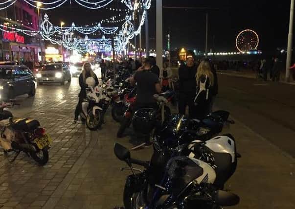 Riders from the 6,500 strong group on last years trip down the Promenade