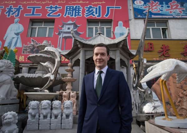 Chancellor George Osborne in China.