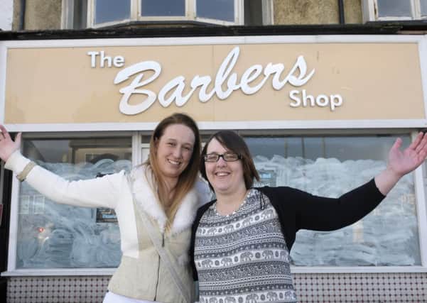 Georgina Martin is opening Victoria Mall in Cleveleys with friend Laura Clare (left)