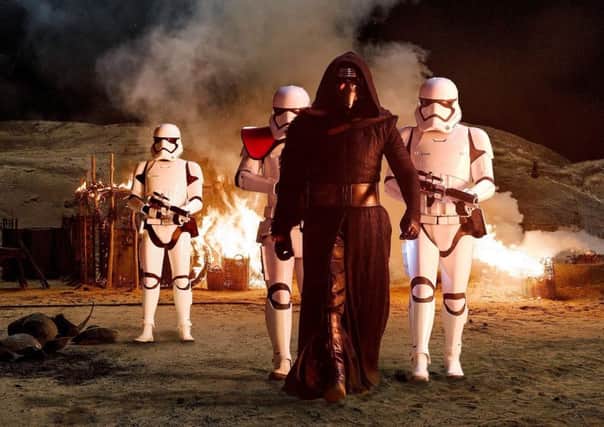 A still from the Star Wars: The Force Awakens