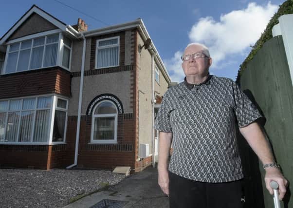Former RAF serviceman Robin Adair is suffering with noisy neighbours near his home in Cleveleys